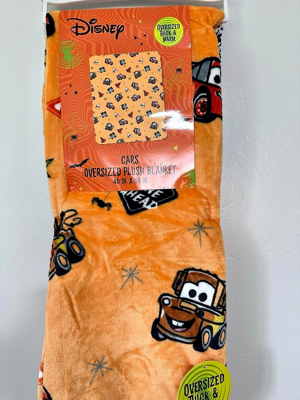 Disney Cars Halloween Plush Blanket